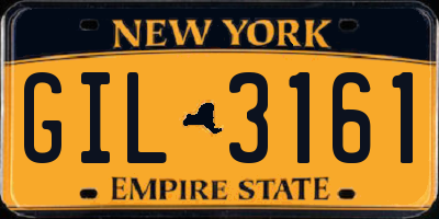 NY license plate GIL3161