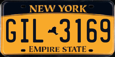 NY license plate GIL3169