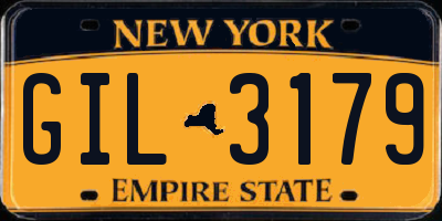 NY license plate GIL3179