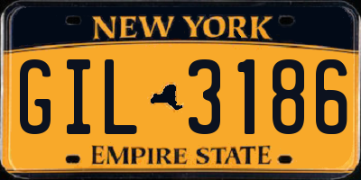 NY license plate GIL3186