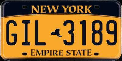 NY license plate GIL3189