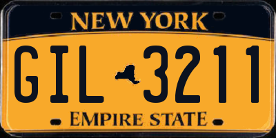 NY license plate GIL3211