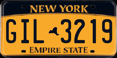 NY license plate GIL3219