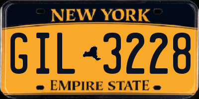 NY license plate GIL3228
