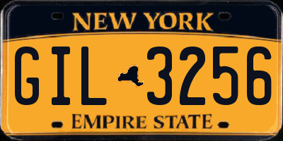 NY license plate GIL3256