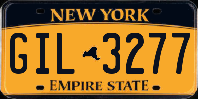 NY license plate GIL3277