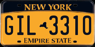 NY license plate GIL3310