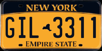 NY license plate GIL3311