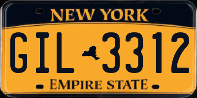 NY license plate GIL3312