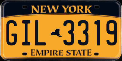 NY license plate GIL3319