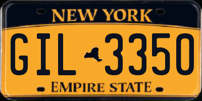 NY license plate GIL3350