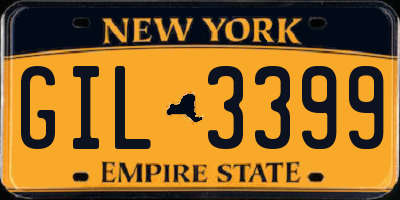 NY license plate GIL3399