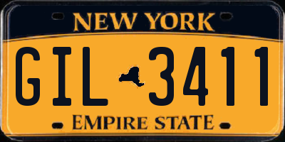 NY license plate GIL3411
