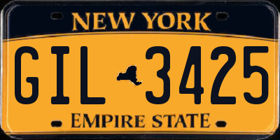 NY license plate GIL3425