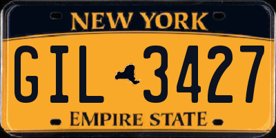 NY license plate GIL3427