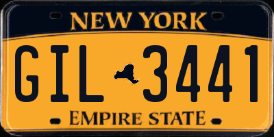NY license plate GIL3441