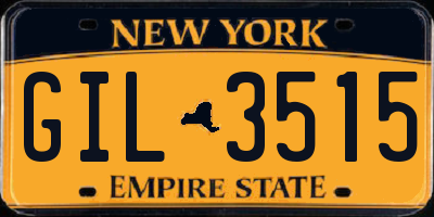 NY license plate GIL3515