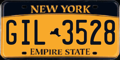 NY license plate GIL3528