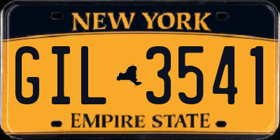 NY license plate GIL3541