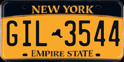 NY license plate GIL3544