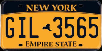 NY license plate GIL3565