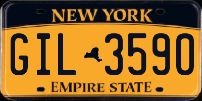NY license plate GIL3590