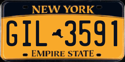 NY license plate GIL3591