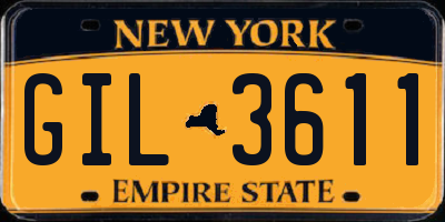 NY license plate GIL3611