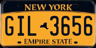 NY license plate GIL3656