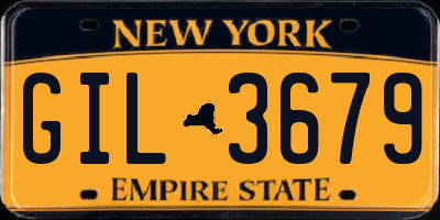 NY license plate GIL3679