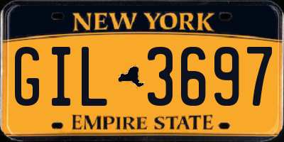 NY license plate GIL3697