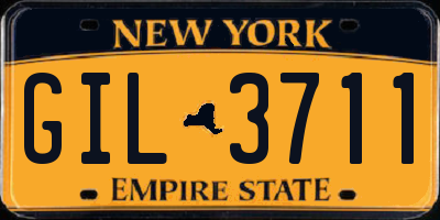NY license plate GIL3711