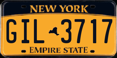 NY license plate GIL3717
