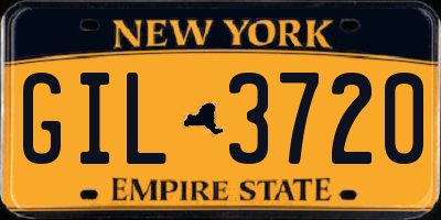 NY license plate GIL3720