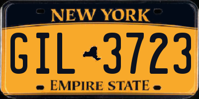 NY license plate GIL3723