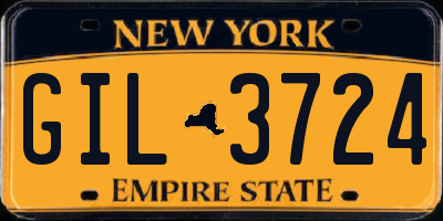 NY license plate GIL3724