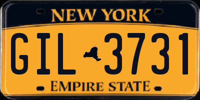 NY license plate GIL3731