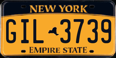NY license plate GIL3739
