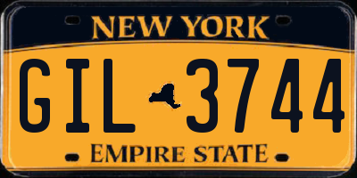 NY license plate GIL3744