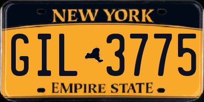 NY license plate GIL3775