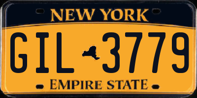NY license plate GIL3779