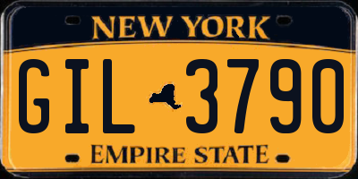 NY license plate GIL3790
