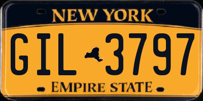 NY license plate GIL3797