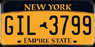 NY license plate GIL3799