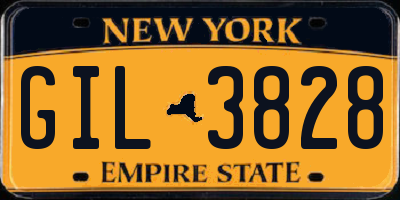 NY license plate GIL3828