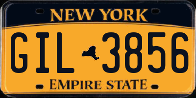 NY license plate GIL3856