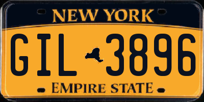 NY license plate GIL3896