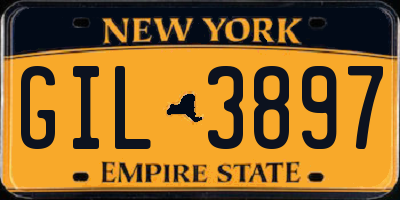 NY license plate GIL3897
