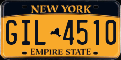 NY license plate GIL4510