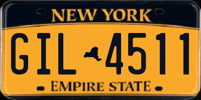 NY license plate GIL4511